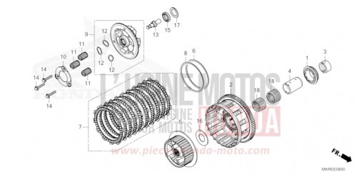 EMBRAYAGE CBR1000STR de 2024